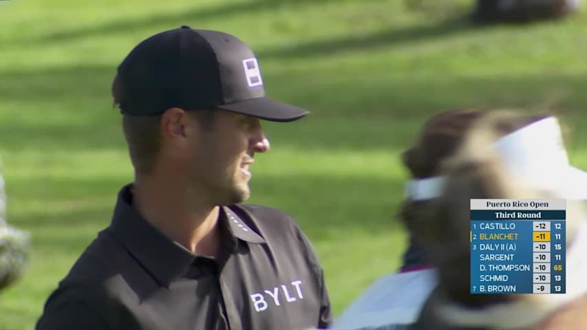 Chandler Blanchet makes birdie on No. 12 at Puerto Rico