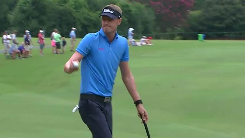 Brett Stegmaier’s approach from the gallery at Wyndham