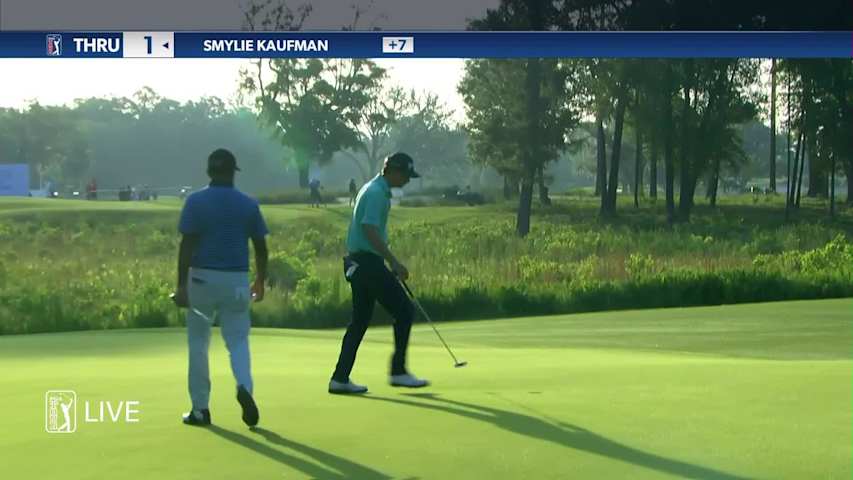 Smylie Kaufman makes 21-footer to save par at Palmetto Championship