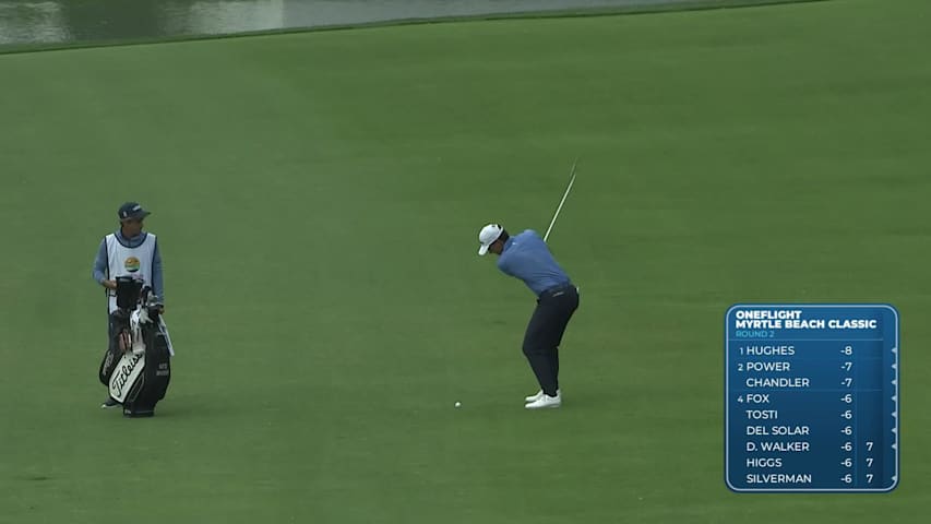 Matteo Manassero makes birdie on No. 10 at ONEflight Myrtle