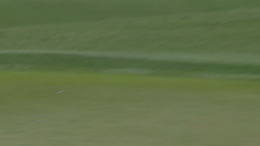 Van Rooyen/Bezuidenhout sinks a 44-foot birdie putt on No. 5 at Zurich Classic
