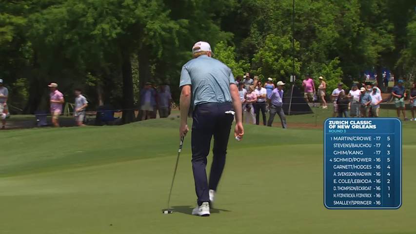Smalley/Springer makes birdie on No. 1 at Zurich Classic