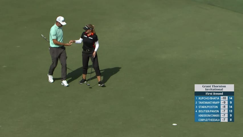 Brooke Henderson sends in birdie putt at Grant Thornton