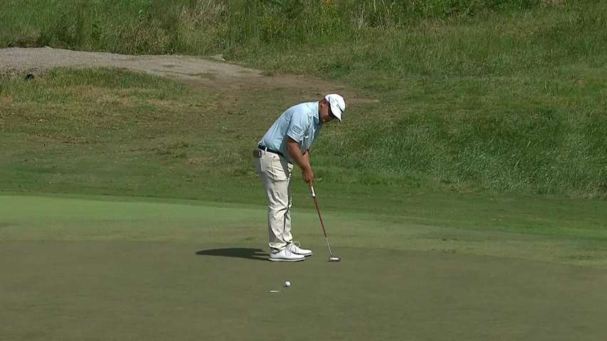 Mitchell Meissner holes birdie putt at Simmons Bank Open