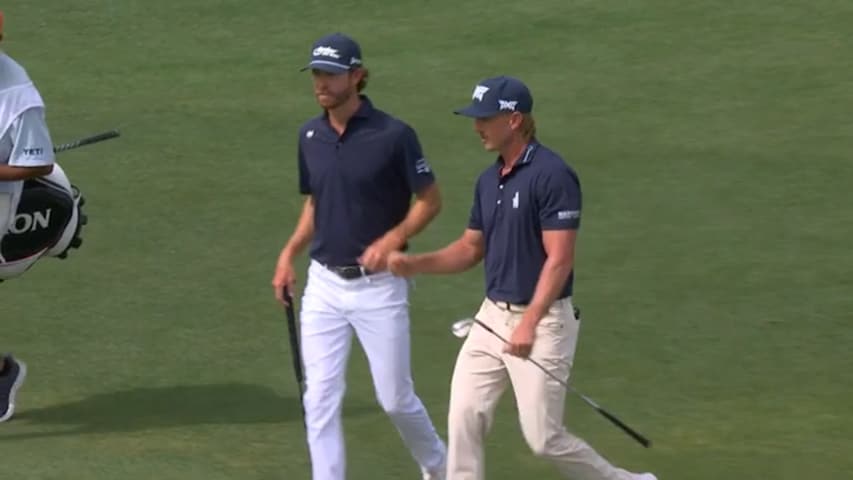 Jake Knapp's tricky eagle for Shot of the Day