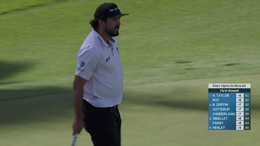 Mark Hubbard drains 24-foot birdie putt on No. 11 at Sony Open