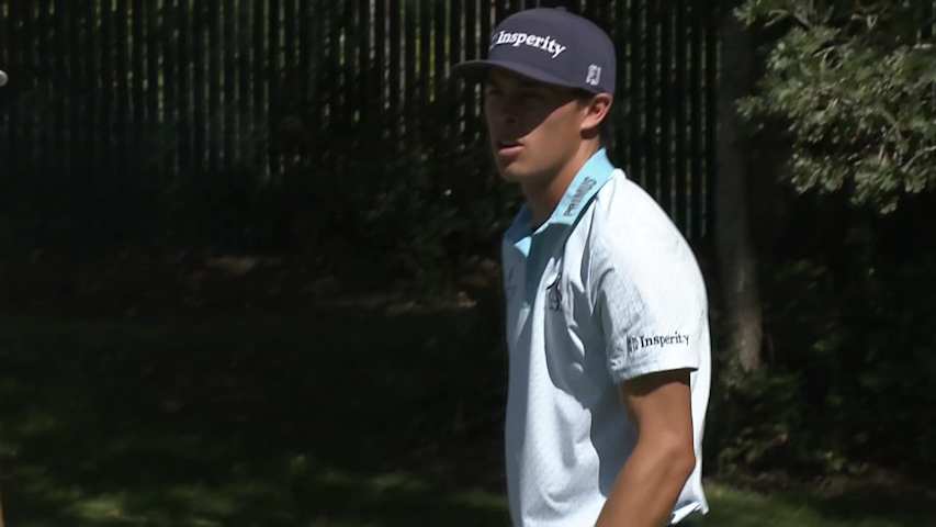 Johnny Keefer makes birdie on No. 9 at Utah Championship