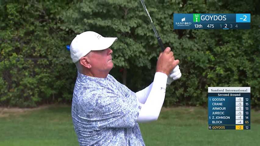 Paul Goydos makes birdie on No. 13 at Sanford International