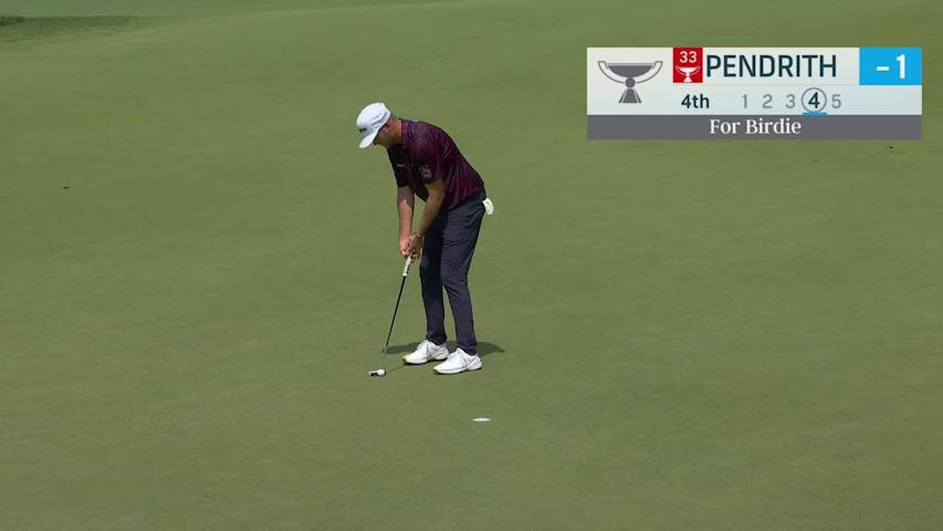 Taylor Pendrith makes birdie on No. 4 at BMW Championship