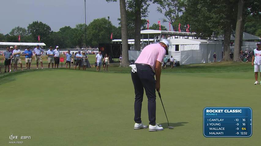 Christiaan Bezuidenhout drains 9-foot birdie putt on No. 10 at Rocket Classic