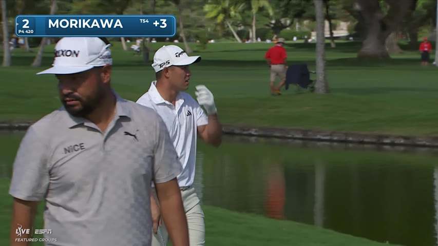 Collin Morikawa hits 127-yard approach to 7 feet, sets up birdie on No. 2 at Sony Open
