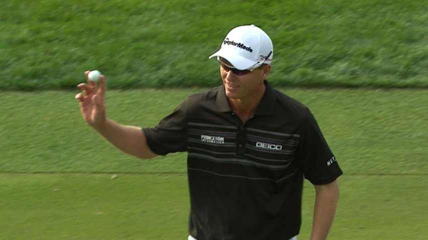 John Senden holes amazing chip to take lead at Valspar