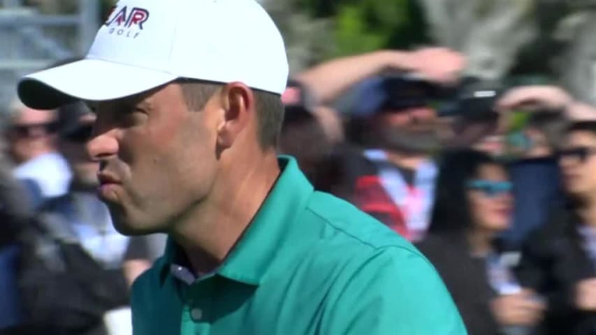 Charl Schwartzel sticks tee shot to set up birdie at AT&T Pebble Beach