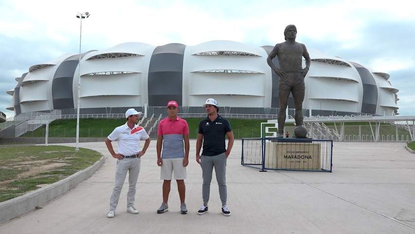 Golf y fútbol en el Estadio Único de Santiago del Estero