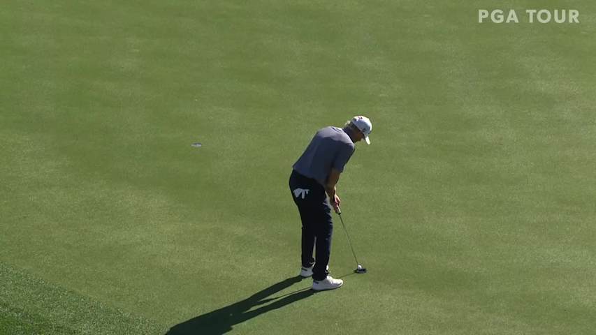 Mark Anderson makes birdie putt at The American Express