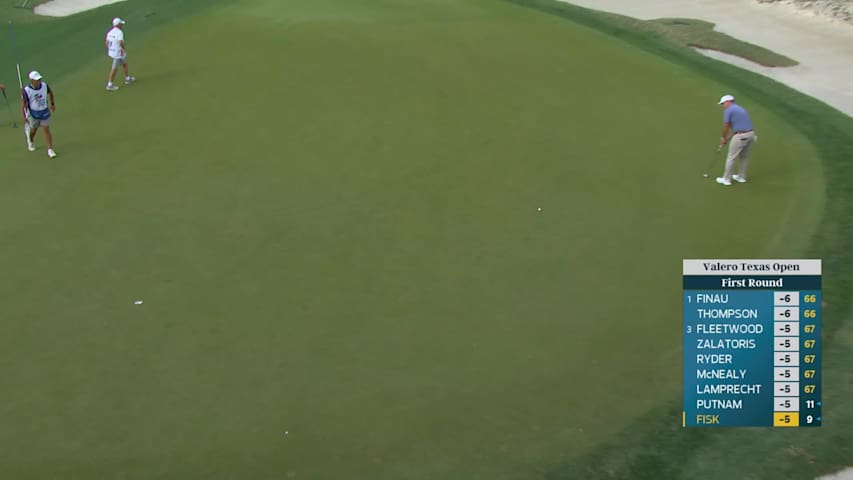 Steven Fisk drains 35-foot birdie putt on No. 1 at Valero