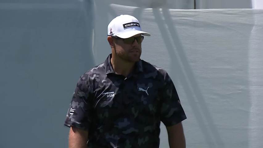 Kyle Westmoreland makes birdie on No. 18 at Club Car Championship
