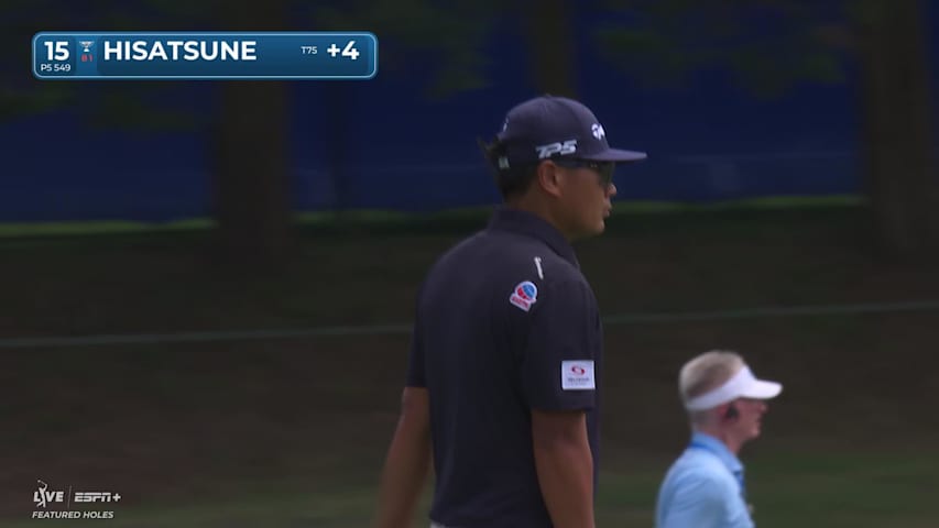Ryo Hisatsune makes birdie on No. 15 at Wyndham