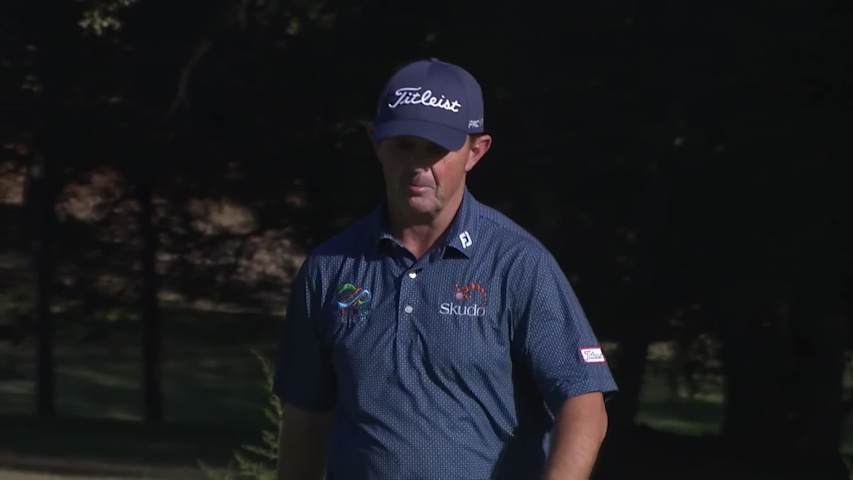 Greg Chalmers makes birdie on No. 16 at Dominion Energy Charity Classic