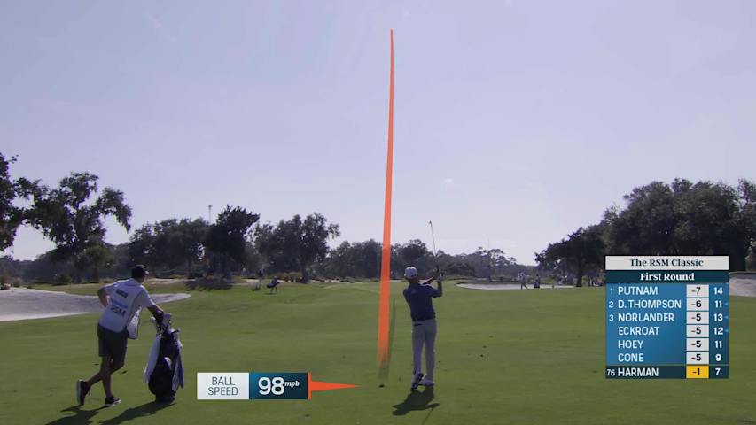 Brian Harman makes birdie on No. 8 at The RSM Classic