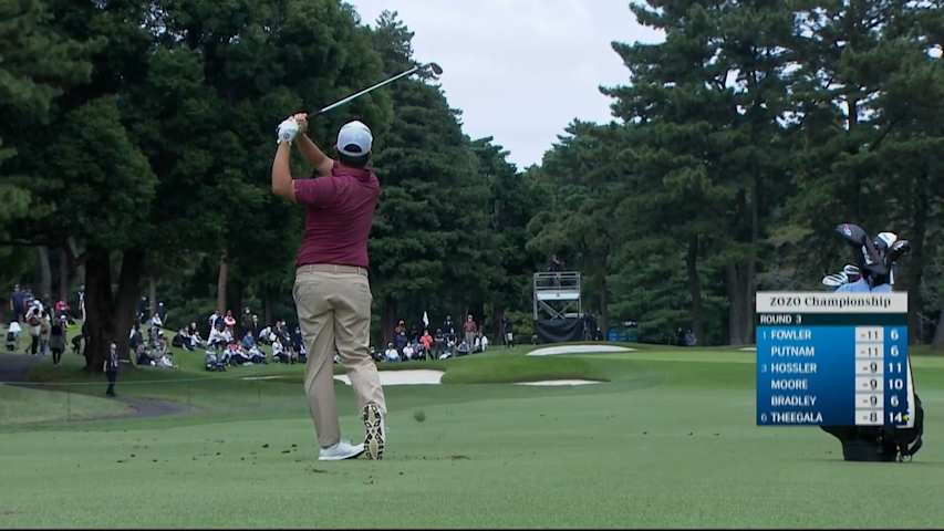 John Huh sticks approach to set up birdie at ZOZO