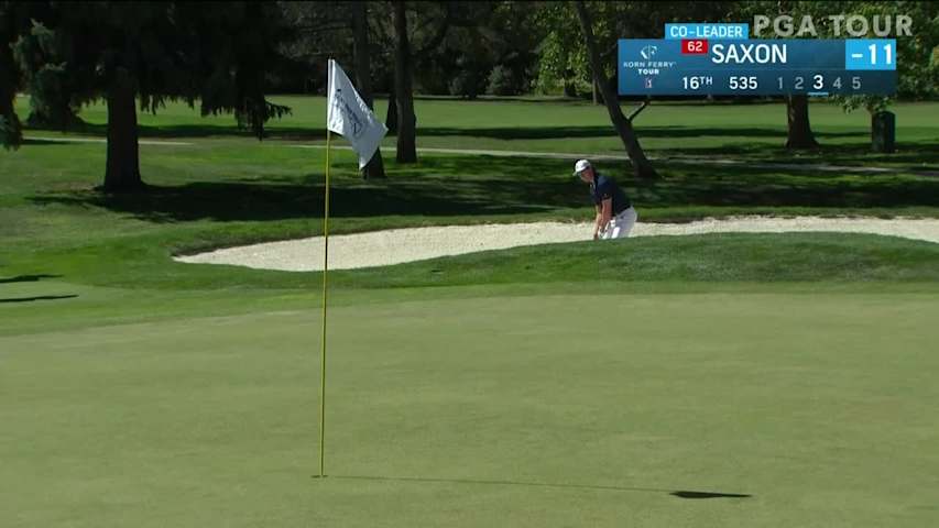 Charlie Saxon makes birdie on No. 16 in Round 2 at Albertsons Boise Open