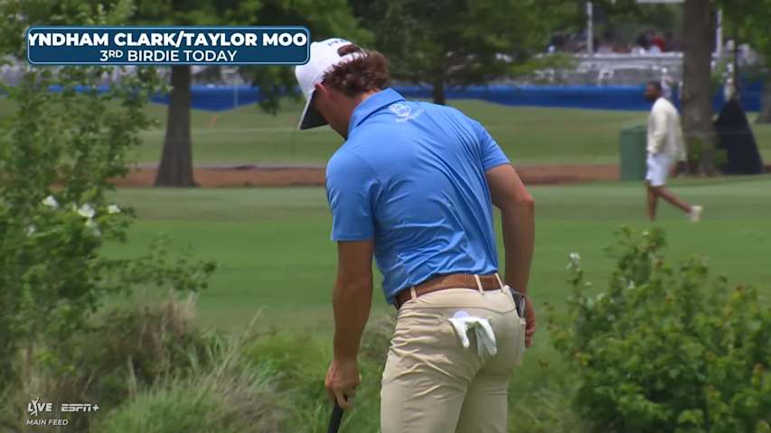 Taylor Moore's nice tee shot leads to birdie at Zurich Classic