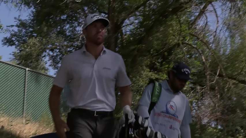 Robby Shelton makes birdie on No. 9 at Utah Championship