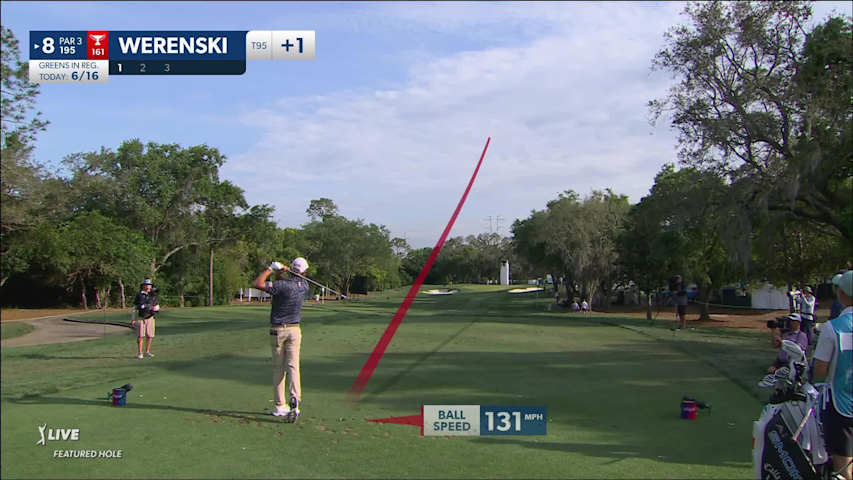Richy Werenski makes birdie on No. 8 at Valspar