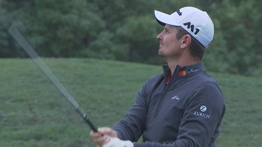 Justin Rose's solid wedge leads to birdie at HSBC Champions