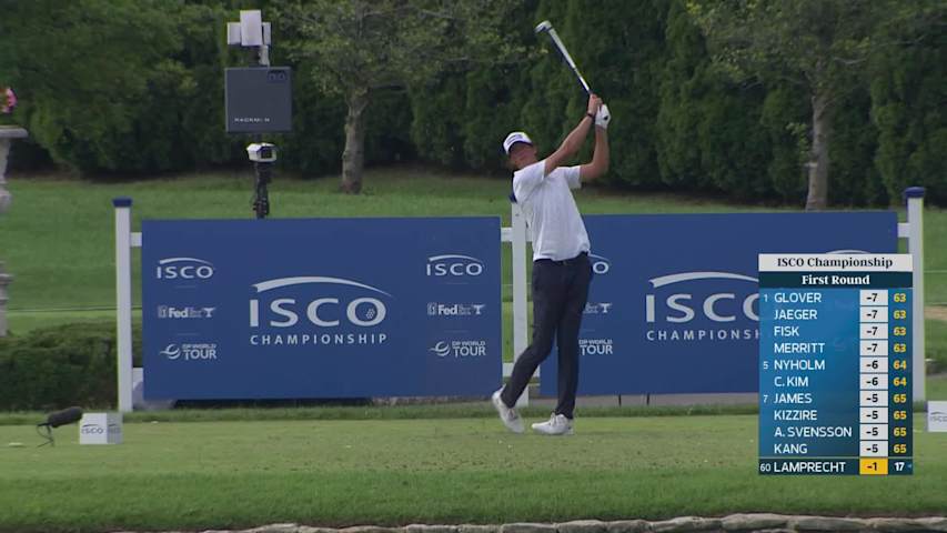 Christo Lamprecht drains 15-foot putt for birdie on No. 9 at ISCO Championship