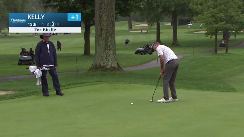 Jerry Kelly makes birdie on No. 13 at Kaulig Companies Championship