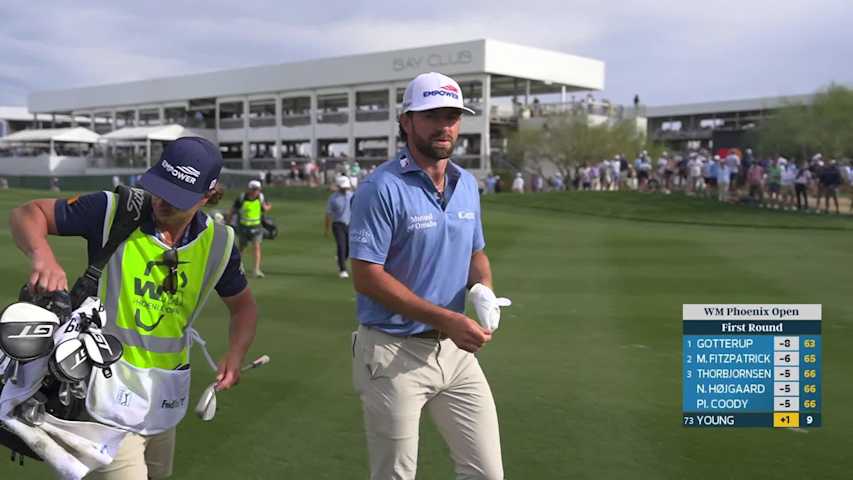 Cameron Young hits 84-yard approach to 7 feet, sets up birdie on No. 10 at WM Phoenix Open