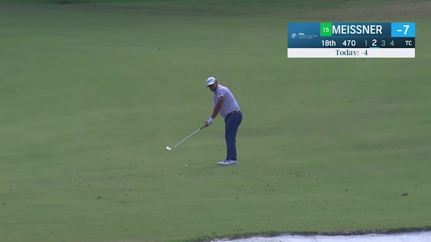 Mitchell Meissner makes birdie on No. 18 at BMW Charity Pro-Am