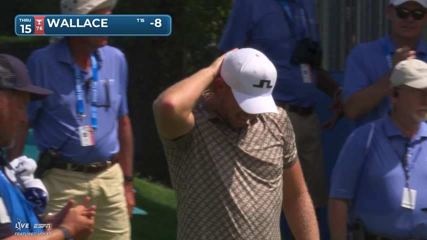 Matt Wallace holes 25-foot shot for eagle on No. 15 at Wyndham
