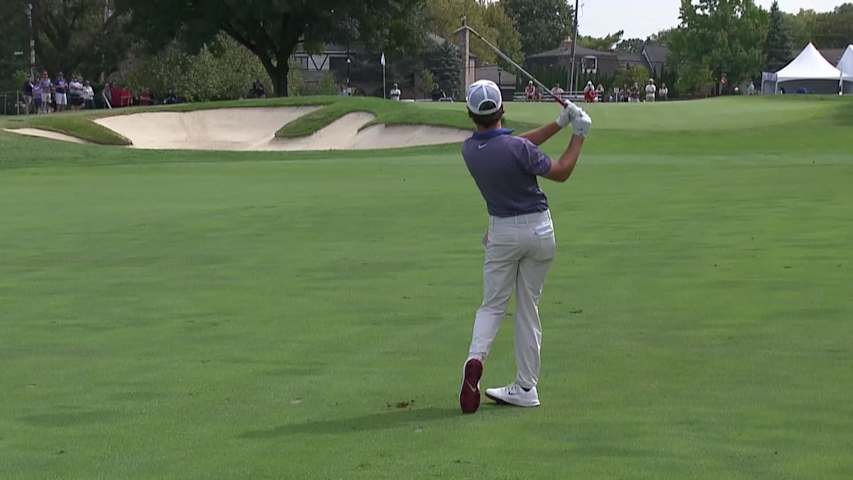 Trent Phillips makes birdie on No. 9 at Nationwide Children's