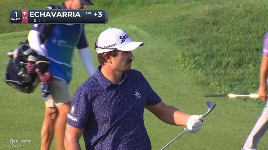 Nico Echavarria's 120-yard approach sets up birdie on No. 1 at BMW Championship