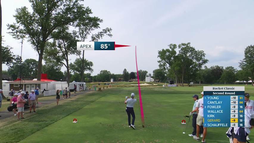 Ryan Gerard hits tee shot to 7 feet, sets up birdie on No. 5 at Rocket Classic