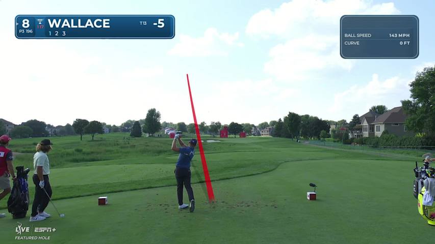 Matt Wallace makes birdie on No. 8 at 3M Open