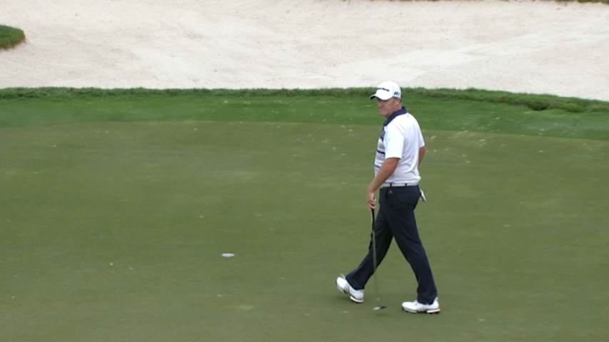 Marcus Fraser holes back-to-back birdies at Cadillac Championship