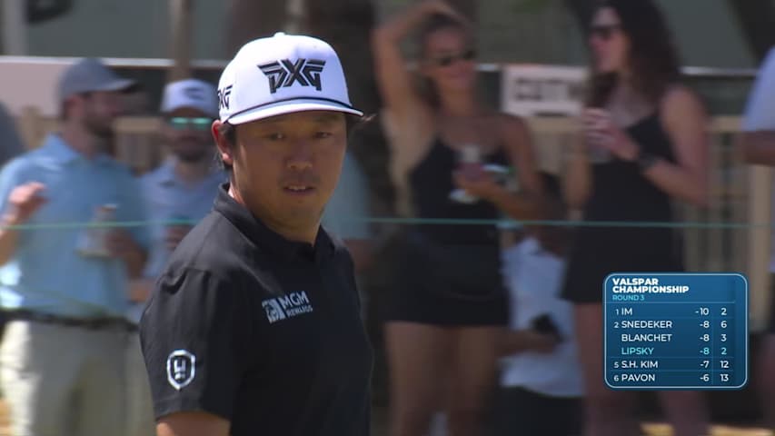 David Lipsky pours in 34-foot birdie putt on No. 3 at Valspar