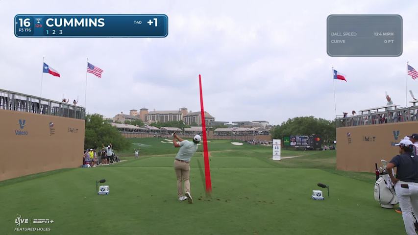 Quade Cummins sinks 19-foot birdie putt at Valero