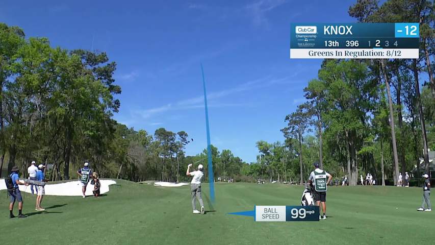 Russell Knox makes birdie on No. 13 at Club Car Championship