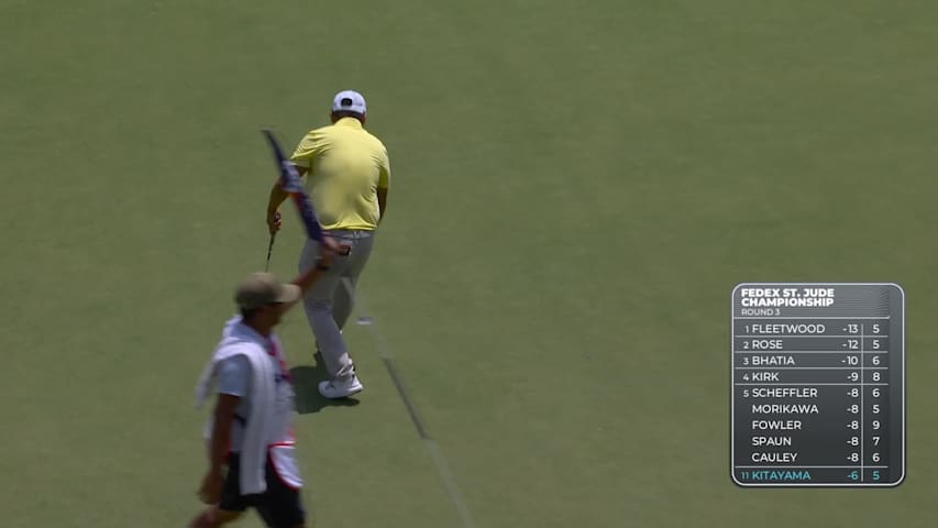 Kurt Kitayama makes birdie on No. 6 at FedEx St. Jude