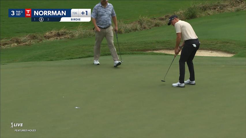 Vincent Norrman's tee shot to 11 feet leads to birdie at Wyndham