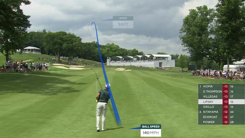 David Lipsky keeps pace with birdie at John Deere
