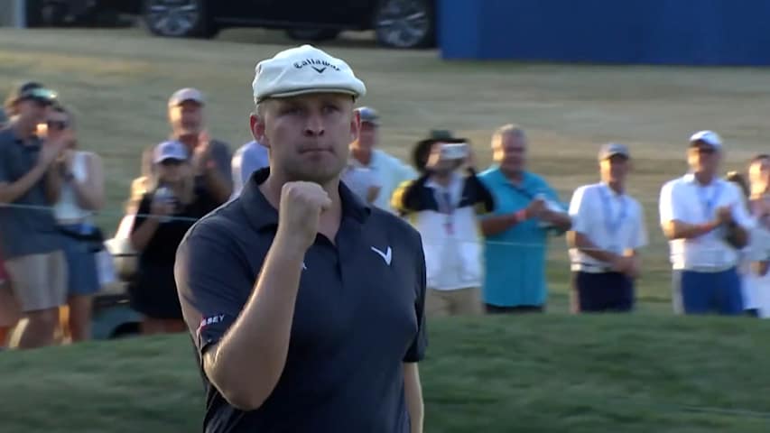 Harry Hall chips in to win in sudden-death playoff at ISCO Championship