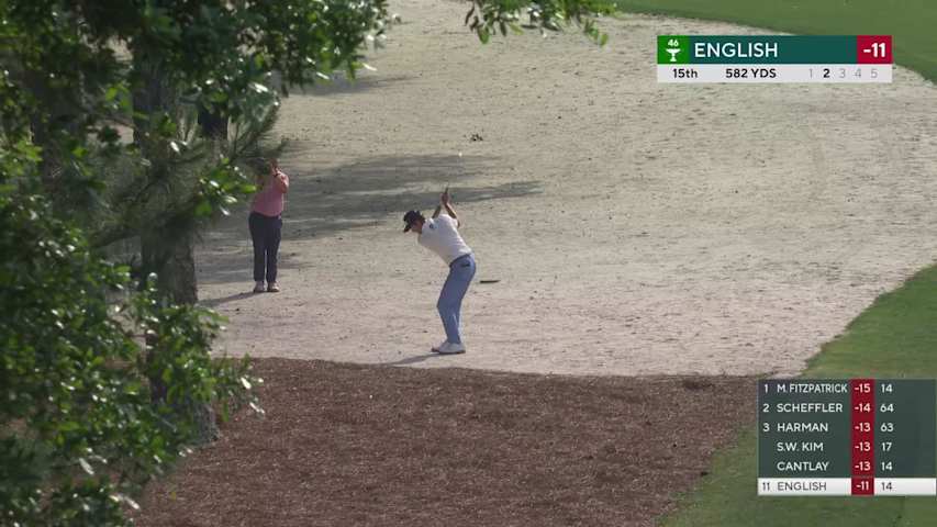 Harris English gets up-and-down from 133 yards for birdie on No. 15 at RBC Heritage