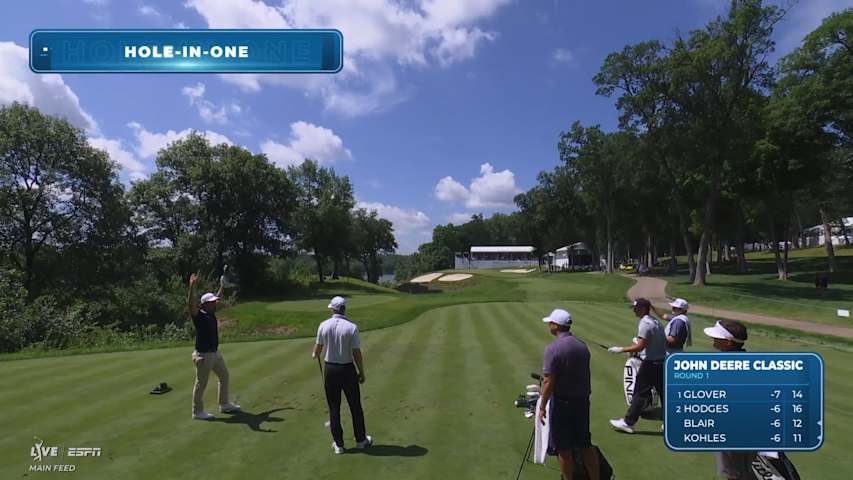 Davis Riley aces No. 16 at John Deere