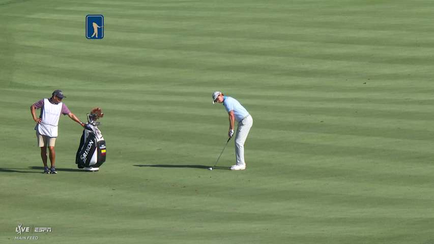 Nico Echavarria hits 95-yard approach to 4 feet, sets up birdie on No 4 at THE PLAYERS